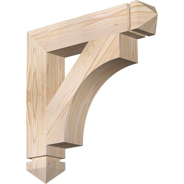 Ekena Millwork Westlake Arts & Crafts Smooth Bracket, Douglas Fir, 3 1/2"W x 20"D x 20"H BKT04X20X20WTL03SDF - main